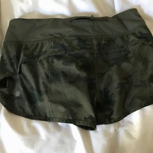 RARE Lululemon camo shorts